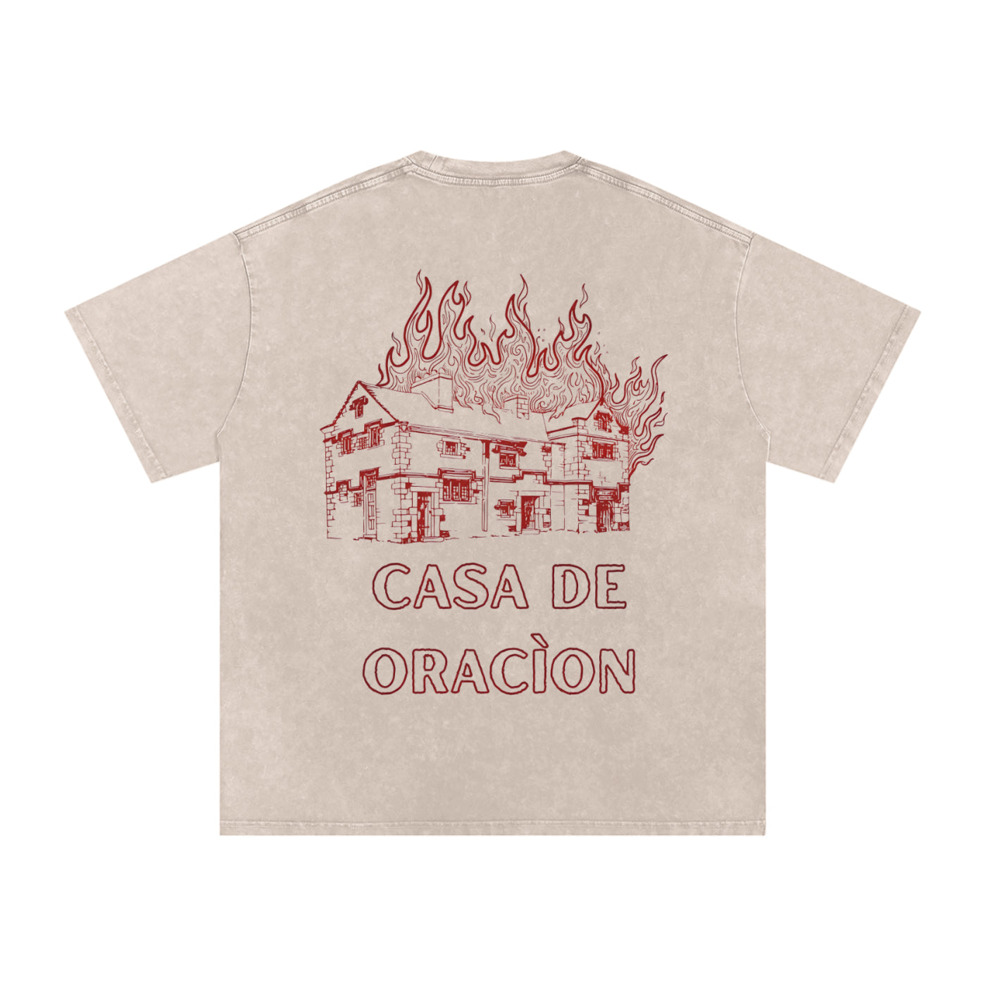 CASA DE ORACÌON ( House Of Prayer)  Oversized Cotton T-Shirt