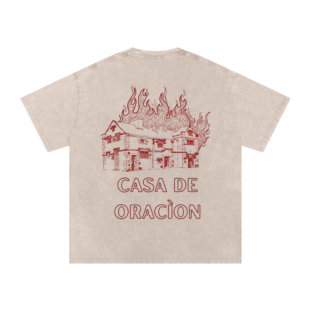 CASA DE ORACÌON ( House Of Prayer)  Oversized Cotton T-Shirt