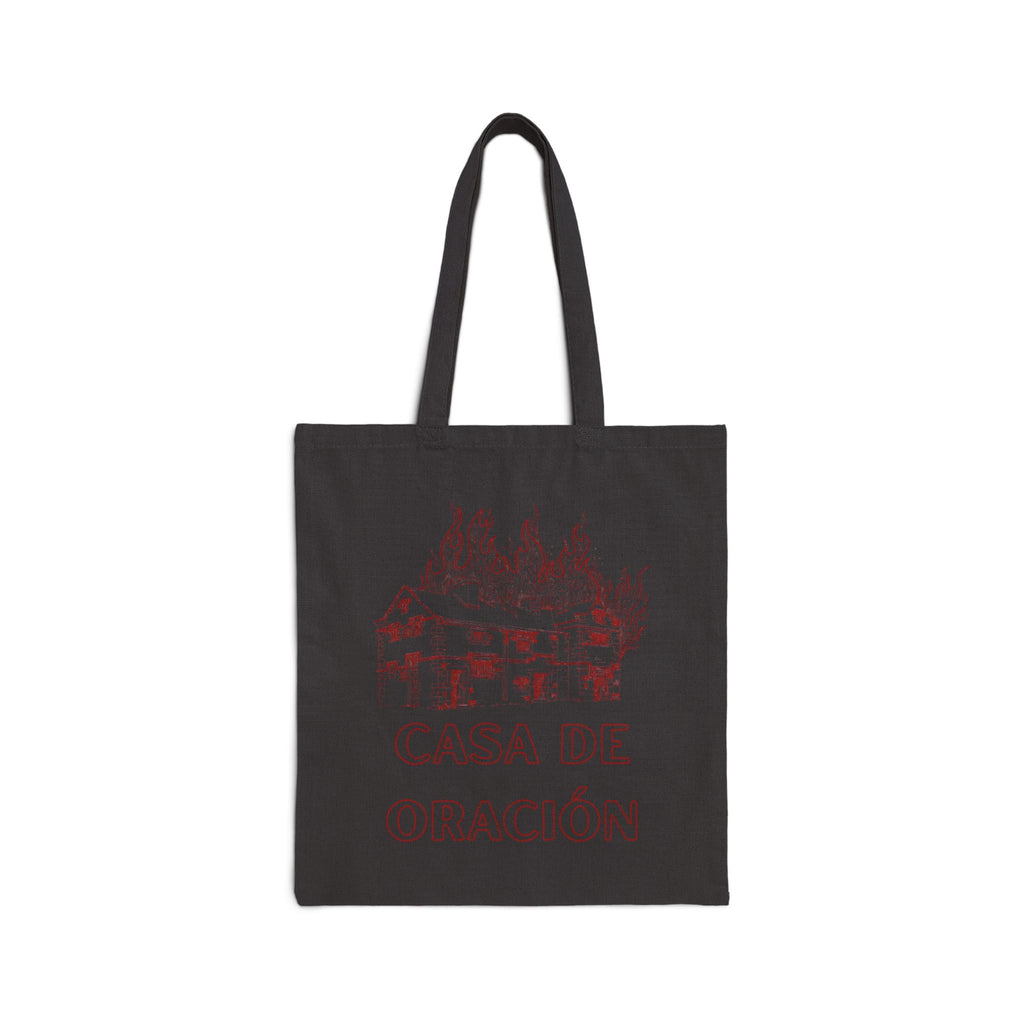 CASA DE ORACÌON Cotton Canvas Tote Bag