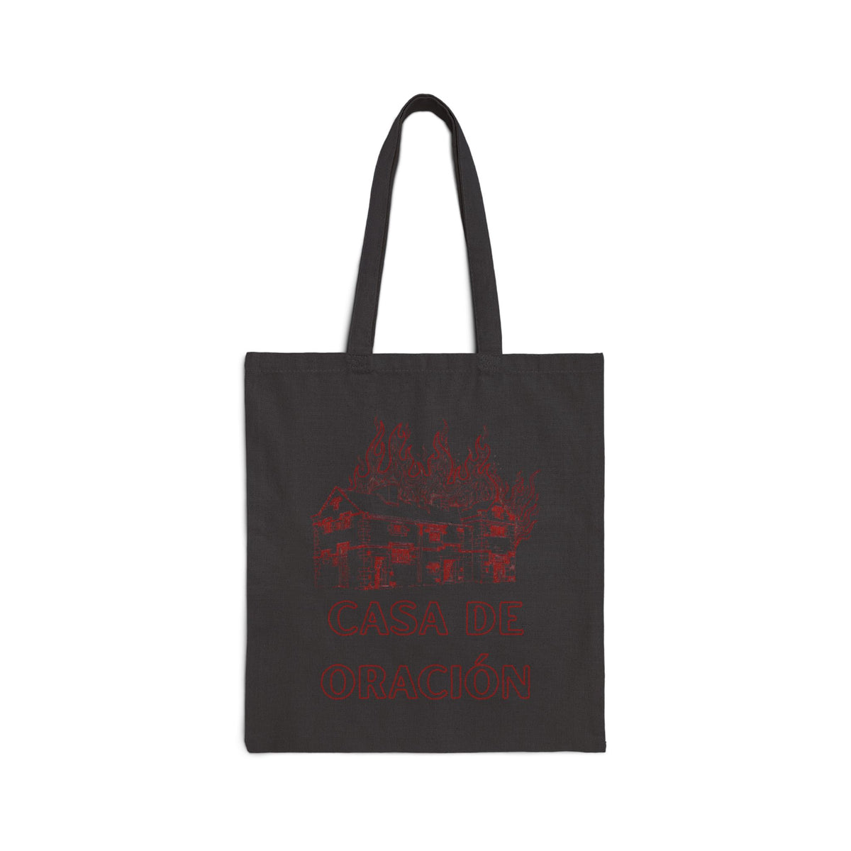 CASA DE ORACÌON Cotton Canvas Tote Bag