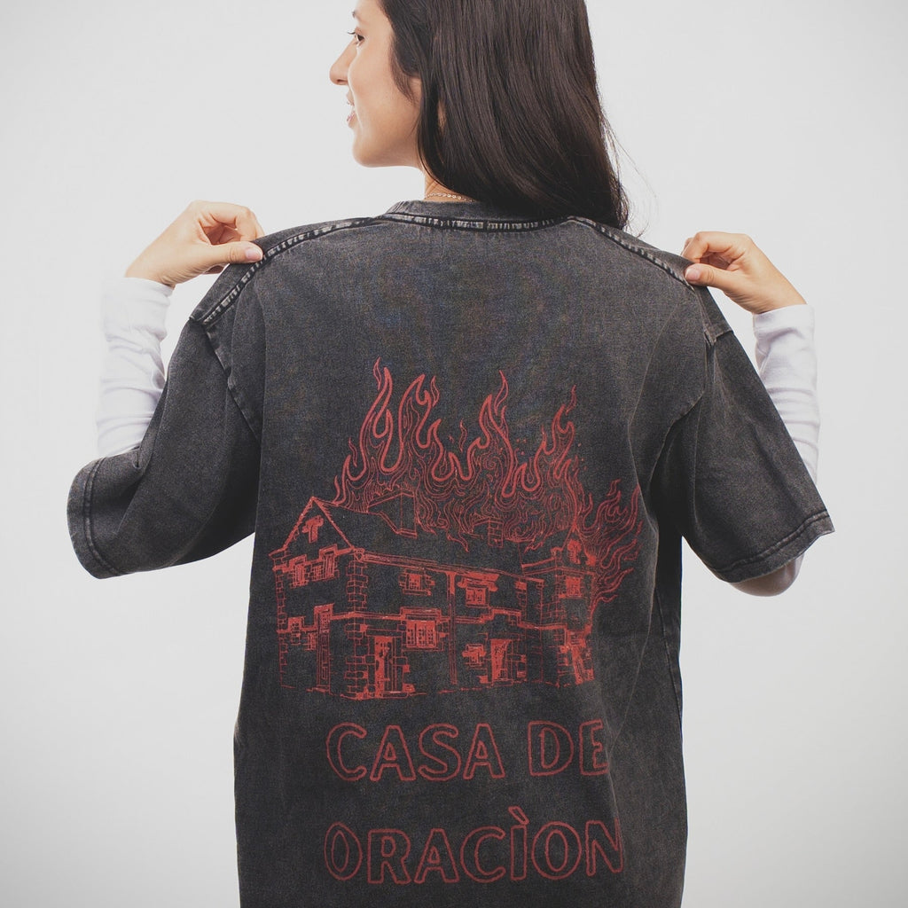 CASA DE ORACÌON ( House Of Prayer)  Oversized Cotton T-Shirt
