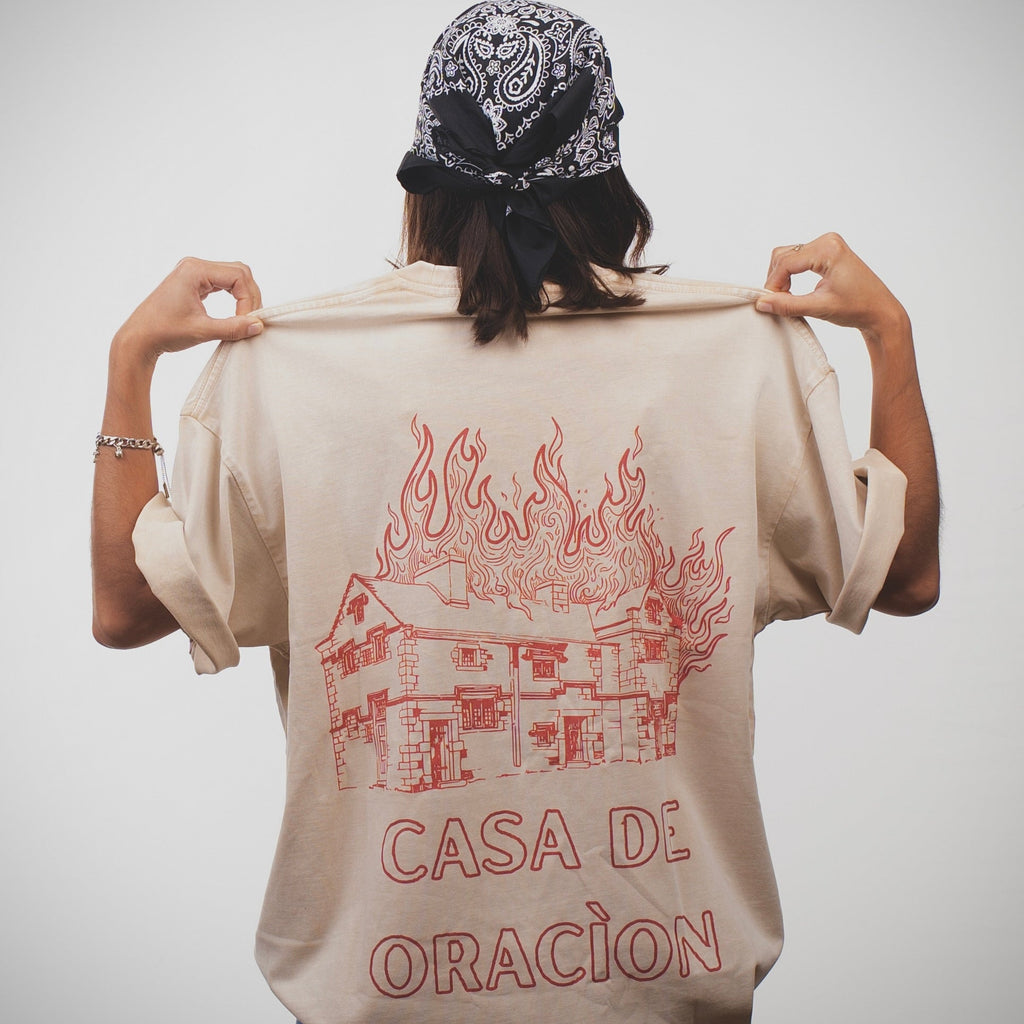 CASA DE ORACÌON ( House Of Prayer)  Oversized Cotton T-Shirt