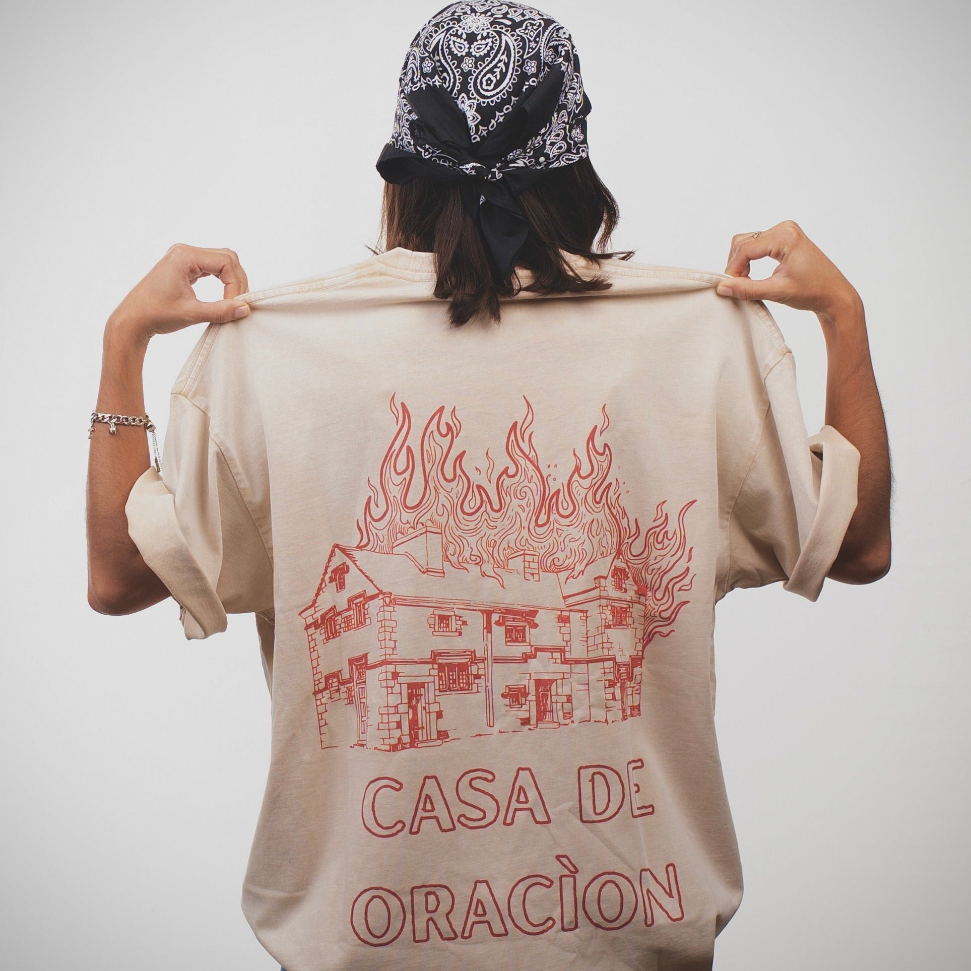 CASA DE ORACÌON ( House Of Prayer)  Oversized Cotton T-Shirt