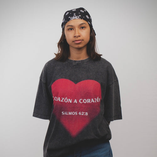 Corazón A Corazón (Heart To Heart) Oversized Cotton T-Shirt